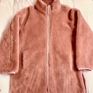 J. Crew Teddy Zip Faux Fur Coat